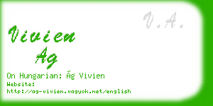 vivien ag business card